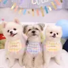 Habillement de chien Ins 1 / Set Saliva Tounle Birthday Party Cake Bib Pet que Bear Triangle Cat Supplies Accessoires Cadeau