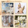 Decoratieve bloemen boho decor pluizige pampa's gras natuurlijk en wit gemengd boeket koffie thuis bruiloft centerpieces voor tafels decoraties