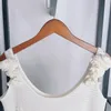 Tasarımcı Elbise İçi Kumaş, Üç Boyutlu Çiçek Uzun Örme Susuklu Elbise Trendi 2024