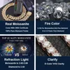 Hot Sell Drop Shipping Iced Out Cuban Link VVS Diamond Hip Hop 8mm 10 mm Moissanite Cubaanse ketting