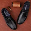 Chaussures décontractées Men de luxe Classic Gétille en cuir mocassins pour hommes Slip-on Driving Man de haute qualité mocassins