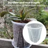 5Pcs Root Control Transparent Flower Pots Breathable Plastic Plant Nursery For Planting Phalaenopsis Orchids Planters 240325