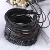 Strand Faux Leather Wrist Bracelets Handmade Retro Man Braided Art Craft Charm Ornament For Gift Daily Casual Travel