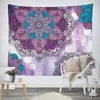 Tapestries Lannidaa-Classical Elephant Mandala Tapestry Wall Hanging Bohemian Flowers Home Decorative Bedspread Sofa Cover