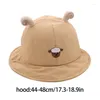 Berets 50JB Baby Fisherman Hat Toddler Girls Cotton Bustery Buget Headwrap для