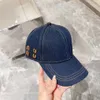 Womens baseball cap Luxury Embroidered Brand MI Caps designer bucket hat for Men Fashion Street denim hats beanie casquette outdoor sports