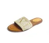 2024Designer Sandals piatto pantofole di lusso Sandalo da donna Sandalo Flip Flip Flop Letter Slipper