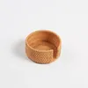 TEA TRAYS 6st Natural Rattan Coffee Cup Mat Creative Mug Heat Motent Placemat Holder Pad Tea Proare Drinkware Ceremony