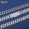 Prêt à expédier 48h Shiping Pass Tester Diamond 925 Silver 10 mm Two Row Rangsan Popular Moisanite Cuban Link Chain