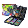 Uppsättningar 150 st målning Ritning Set Crayon Colored Pencils Wathercolors Pennor For Kids Art Ritning Set Watercolor Pen