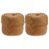 Vasi da 2 pezzi Flower Box Sundries Contenitore Fatto a mano intrecciato Wicker Storage Archite Organizzatore vario Organizzatore Drogheria tessuta a mano