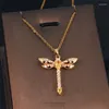 Chains Classic Micro-Inlaid Stainless Steel Wing Dragonfly Necklace Fashionable Personality Gorgeous Temperament Clavicle Chain