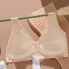 Sexig push up bras främre stängning solid brassiere trådlös braltett bröst sömlös plus storlek m3xl för kvinnor spets underkläder 240326