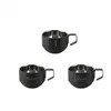 Tasses de style industriel en acier inoxydable noir double couche à double couche tasse de café thé millier petit déjeuner à la maison fournitures