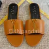 Moda Luxo Designer de verão Sandálias Sandálias Slides Slippers Slipper Slipper Beach Salto lampo lampo de salto plano Tamanho de boa qualidade 35-42