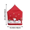 Couvre-chaises salle à manger Santa Claus Slipcover Christmas Fabric Meubles de meubles Protector Cover pour