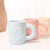 Tassen Nordic Ins Keramik Morandi Kaffee Milch Desktop Tasse Skulpturen Tasse Wohnzimmer Esstisch Haus Dekoration Zubehör