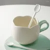 Cuillères en céramique Espresso Tulip en forme d'outil d'agitation agitateur Scoop Coffee