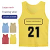 12 PCS crianças criança, secagem rápida Jersey Jersey Team Sports Football Vest Soccer Pinnies Jerseys Juventude Treinamento de Treinamento 240402