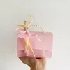 10pcs/lot 휴대용 파티 결혼식 선물 상자 초콜릿 치료 사탕 선물 가방 베이비 샤워 생일 파티 장식