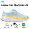 Hokh Bondi 8 Chaussures de course Clifton 8 9 Shock Personnes gratuites Lanc de Blanc Fiesta Summer Song Hokh One Sneakers Hokhs Trainers pour femmes et hommes