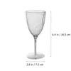 Disposable Cups Straws 8 Pcs Glass Plastic Goblets One-ff Red Cup Cocktail Mother For Party