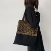 Sacs de soirée Design art conception de léopard Sac à bandoulière pour femmes toile toile pour femmes sacs à main et sac à main