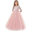 Mädchen Prinzessin Festzug Kleid Kinder Prom Ballkleider Hochzeitsfeier Blumenkleider