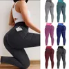 Femmes Plus taille Pocket Yoga Pantalon High Taist Elastic Push Up Fitness Sports Leggings Girm Gym Workord Sweatpants 240402