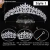 Bröllopshår smycken tazirn liten blommig brud kronor kubik zirkoniumtiaras handgjorda cz brudhuvudbonad prom birtay party accessoarer 230908 l240402