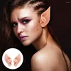 Party Decoration Latex Elf Ears Soft Eco-friendly For Cosplay Pography Props 2 Pcs Set Halloween Skin-friendly Elastic