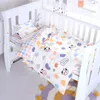 Baby beddengoed set kinderen quilt cover zonder te vullen van 1 st katoenen wieg dekbed cartoonbedje 150120 cm ademende 240325