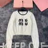 Women color block long sleeve diamonds shinny bling terry cloth letter embroidery knitted short desinger sweater SMLXL