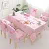 Table Cloth Waterproof Dining Tablecloth With Spandex Stretch Chair Covers Cover Protector For Room Kitchen