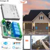 Contrôle TUYA Smart Life Garage Door Motor Receiver 4ch Switch Controller WiFi Switch Alexa Opening Home Contrack Contact Voice
