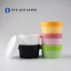 Opslagflessen 50 stks 50 g crème potje lege cosmetische container gezichtsblikken pot pp plastic verpakking monster navulbare busschroefdop