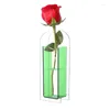 Vases en vase à fleurs acrylique Conteneur floral arc géométrique transparent pour le salon de mariage table de chambre à coucher