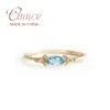 Cluster Rings Canner Exquisite 925 Серебряный серебряный синий синий цвет