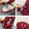 バックパック2024 10代の女の子のためのマルチポケットナイロンスクール袋