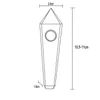 Rury palenia naturalne kryształowe przenośne różowe akcesoria do gospodarstwa papierosowego z pędzlem czyszczącym upuszczeniem dostawa domu ogród scena DH46T