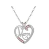 Chains Collier en cristal en forme de coeur bijoux bijoux pour la fête des mères pour maman Femme 2024 Gifts Saint-Valentin