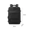 Backpack Women Travel Waterproof Laptop Bag USB Charging Port Boarding Business Luggage With Shoes Pocket Mochilas