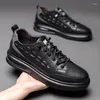 Casual Shoes Men's Winter 2024 Plush Versatile Small Black Trend Fashion Comfortable Sneakers Shose Men Erkek Ayakkabi