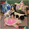 Movies & Tv Plush Toy Stuffed Animals Toys P Cute 35Cm Colorf Large Sea Turtle Throw Pillow Drop Delivery Gifts Dhguz