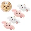 Hundebekleidung 4 PCs Haustier Haarnadel Clip Cat Clips Haarschlüsse Accessoire Barrettes Accessoires Haarklammern Stoff geformtes Mädchen Kinderhalter