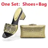 Dress Shoes Fashion Italian And Bags To Match With Set Rhinestone African Wedding Bag Sets PumpsWomen Shoes1