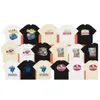 Los Angeles Niche de Nicho Trendy Roupas Rhude Celebridade Combinação de moda solta Base curta Camiseta de mangas curtas