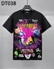 DSQ Phantom Turtle Men's T-shirts Mens Designer T Shirts Black Wit Cool T-Shirt Men Summer Italiaanse mode Casual Street T-Shirt Tops Plus Size M-XXXL 6282