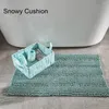 Tapis de bain en tissu élégant et confortable tapis absorbant non glisse