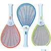 Pest Control Mosquito Nets Tter Bug Insect Electric Fly Zapper Killer Racket Rechargeable With Led Flashlight Household Sundries Drop Dh6Ya